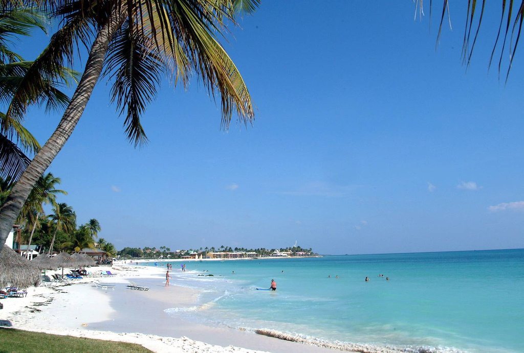 White sand best beach Aruba